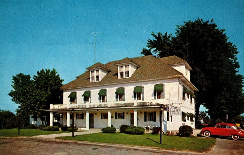 Surrey House (Harrison District Library) - Vintage Postcard